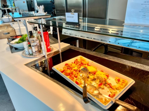 Finnair Schengen lounge buffet