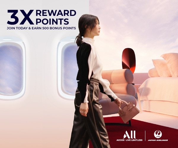 Triple Accor Live Limitless points for JAL Mileage Bank members