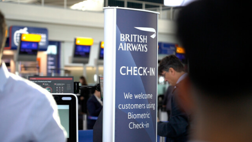 British Airways biometric checkin