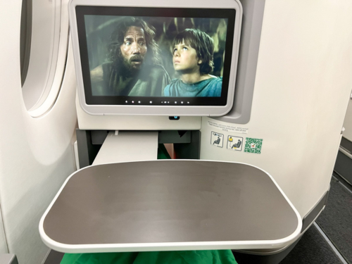 Ethiopian Airlines Cloud 9 A350 tray table