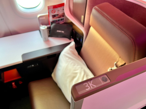 Review: Upper Class business seat on Virgin Atlantic A330neo aircraft