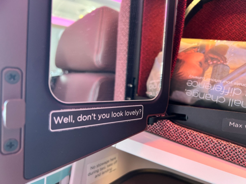 Review: Upper Class business seat on Virgin Atlantic A330neo aircraft