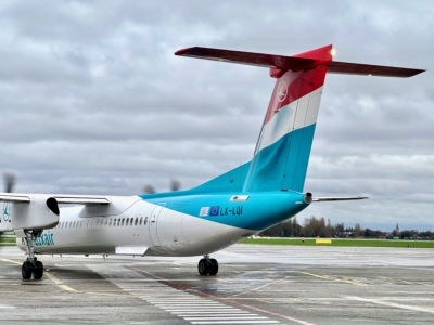 Luxair flight London City to Antwerp