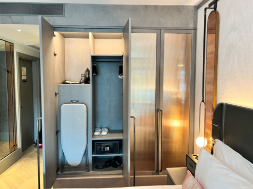 Review Hart Shoreditch hotel London wardrobe