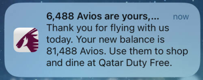 Earn Qatar Avios before departure