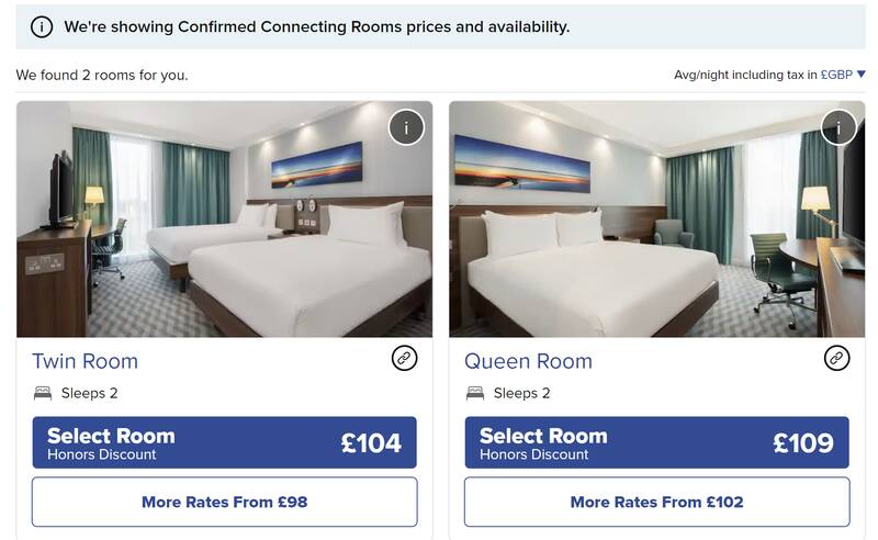 Connecting Rooms - Book Adjoining Rooms Now with Hilton