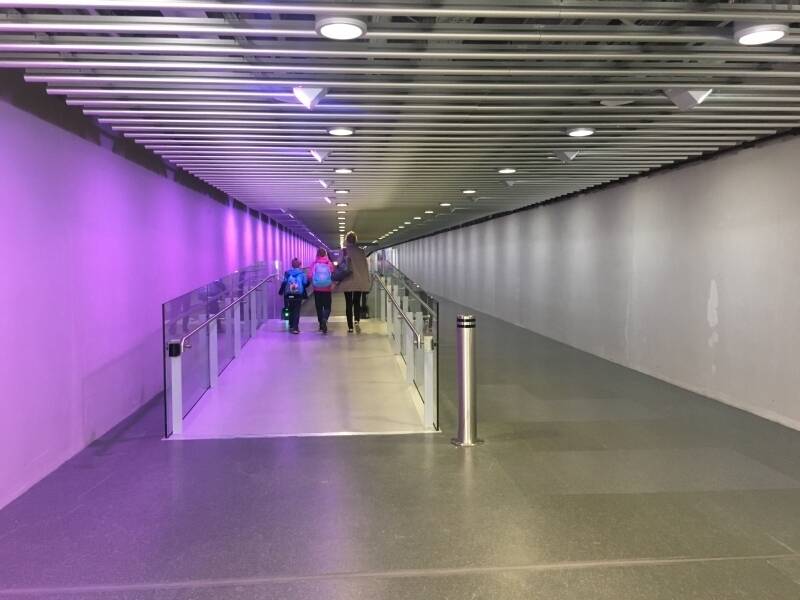 Heathrow walkway tunnel max burgess molly burgess