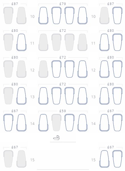 What does it cost to reserve a BA Club World business seat?