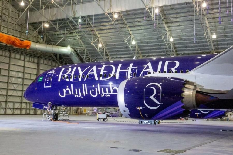 New megacarrier Riyadh Air reveals its livery as it starts delivery of