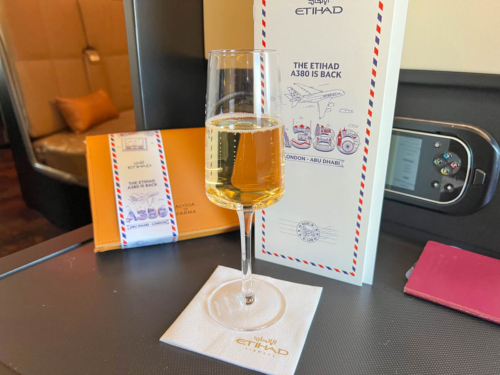 Etihad's inaugural A380 flight from London to Abu Dhabi