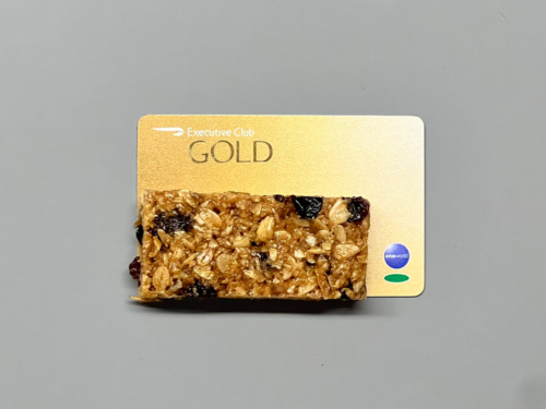 British Airways economy snacks flapjack banana bread