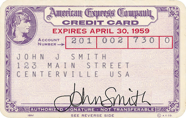 60 years today since American Express UK launched