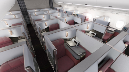Japan Airlines new A350 business class seat