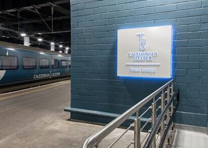 Caledonian Sleeper lounge Euston station