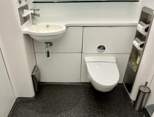 British Airways Galleries First lounge Heathrow Terminal 5 toilets