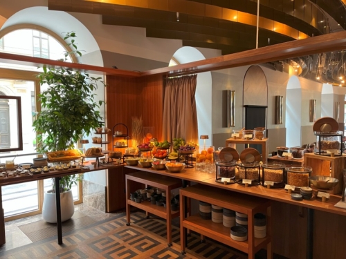 Ritz Carlton Vienna hotel buffet breakfast