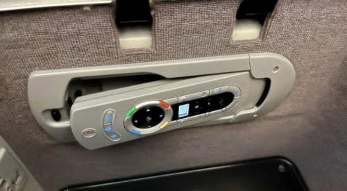 British Airways A380 First Class remote control