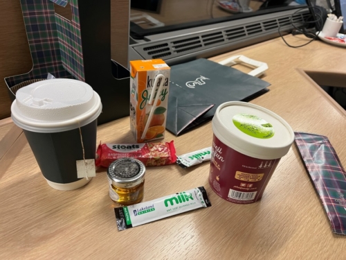Caledonian Sleeper breakfast