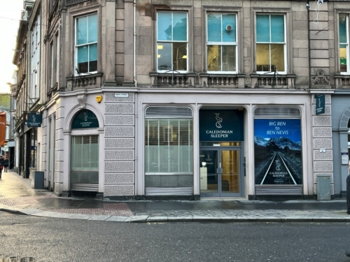 Caledonian Sleeper lounge Inverness