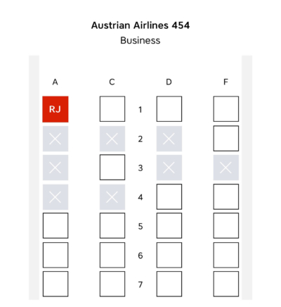 Review: Austrian Airlines short haul business class from London to Vienna