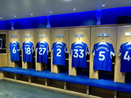 Chelsea FC changing room