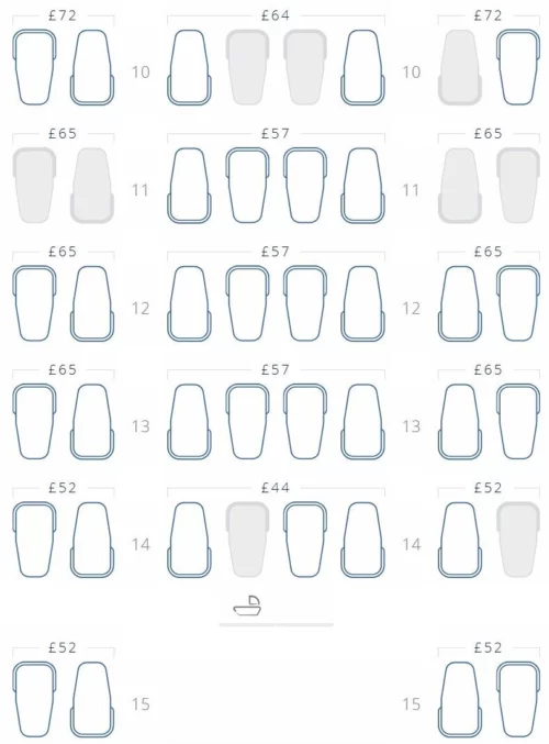 How much to reserve British Airways business class seat?