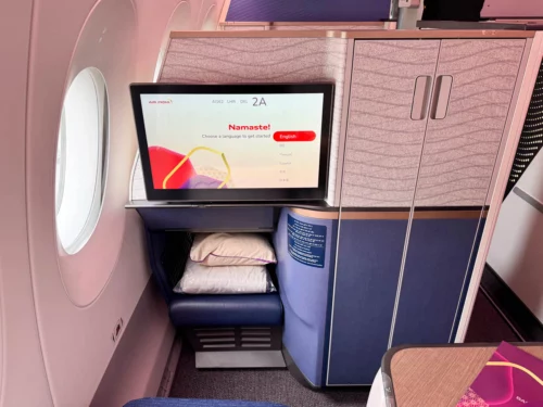 Review: Air India's new A350 business class from London to Delhi