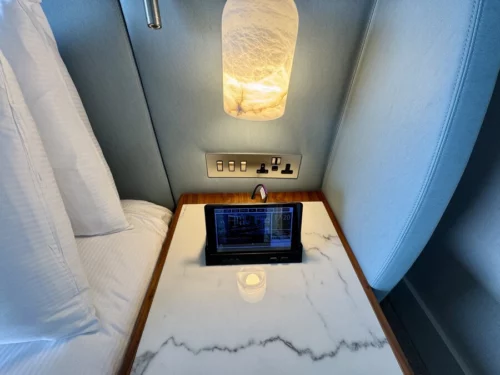London Hilton on Park Lane Bedroom Bedside tablet 