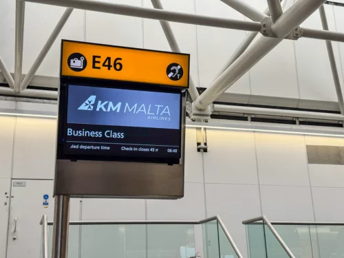 Review: KM Malta Airlines business class between London and Malta