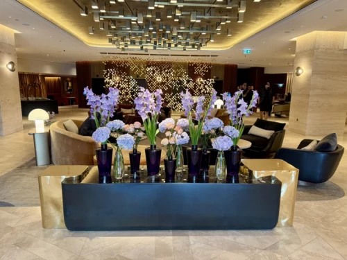London Hilton on Park Lane Lobby - flowers
