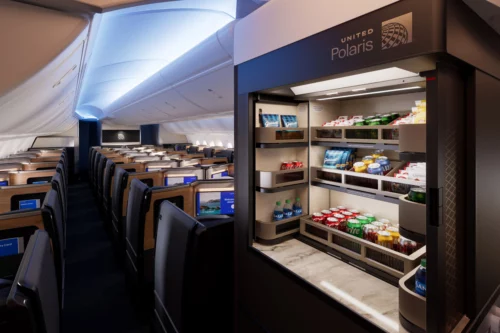 United Airlines new Polaris business class seat United Elevated