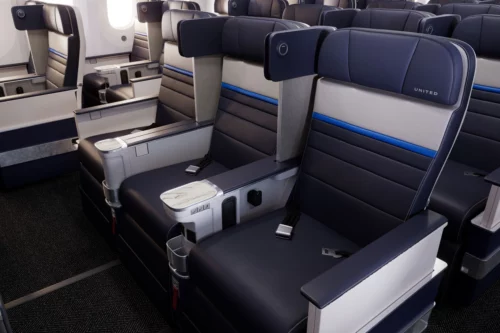 United Airlines new Polaris business class seat United Elevated