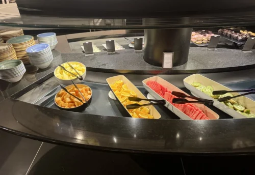 Hilton Madrid Airport La Plaza breakfast fruit