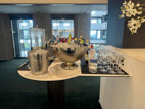 Madrid Hilton Airport Exec Lounge Drinks 