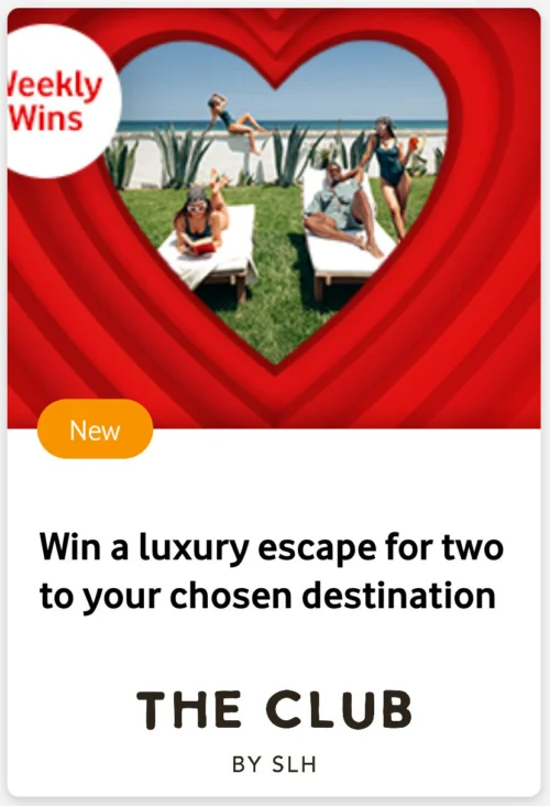 Free Small Luxury Hotels elite status for Vodafone customers